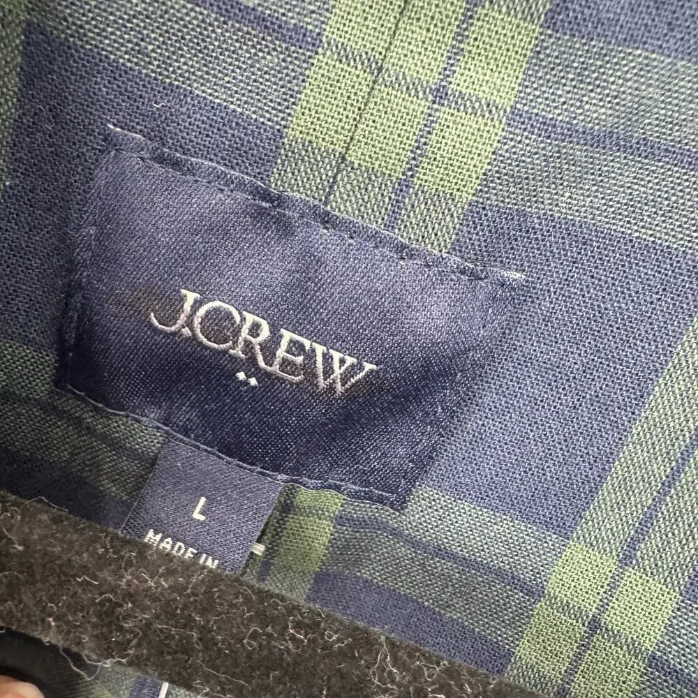 J. Crew Men's Cotton-Blend Field Jacket Long Sleeve Black Size Large NWT